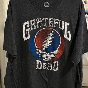 Grateful Dead Skull Logo T-Shirt - Charcoal
